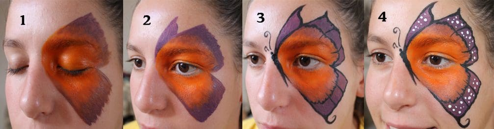 Pintacaras Mariposa de colores | El mágico mundo del pintacaras para cumpleaños: 4 diseños necesarios | Cursos Pasa la risa